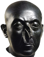 Hoofd van een standbeeld van Nepherites (Museum van Boston)