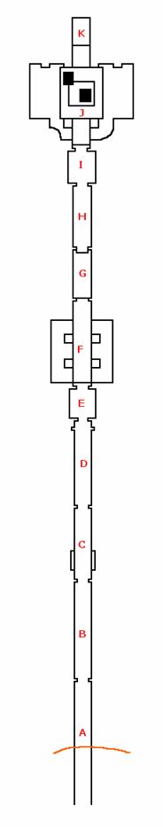 Schematische weergave van de graftombe van Ramses V en VI, dynastie 20