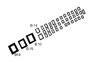 Schematisch overzicht van de graftombe van Hor-Aha