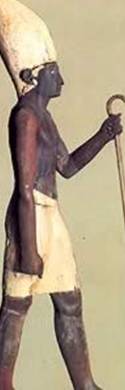 Beeld van Senoeseret Inu in Egyptisch Museum van Oudheden.