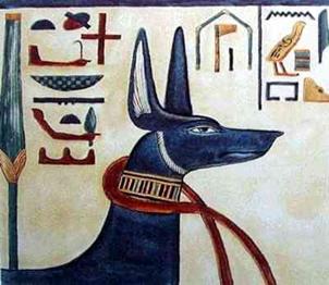 Anubis, detail uit de tweede gang.