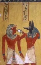 De koning met Anubis